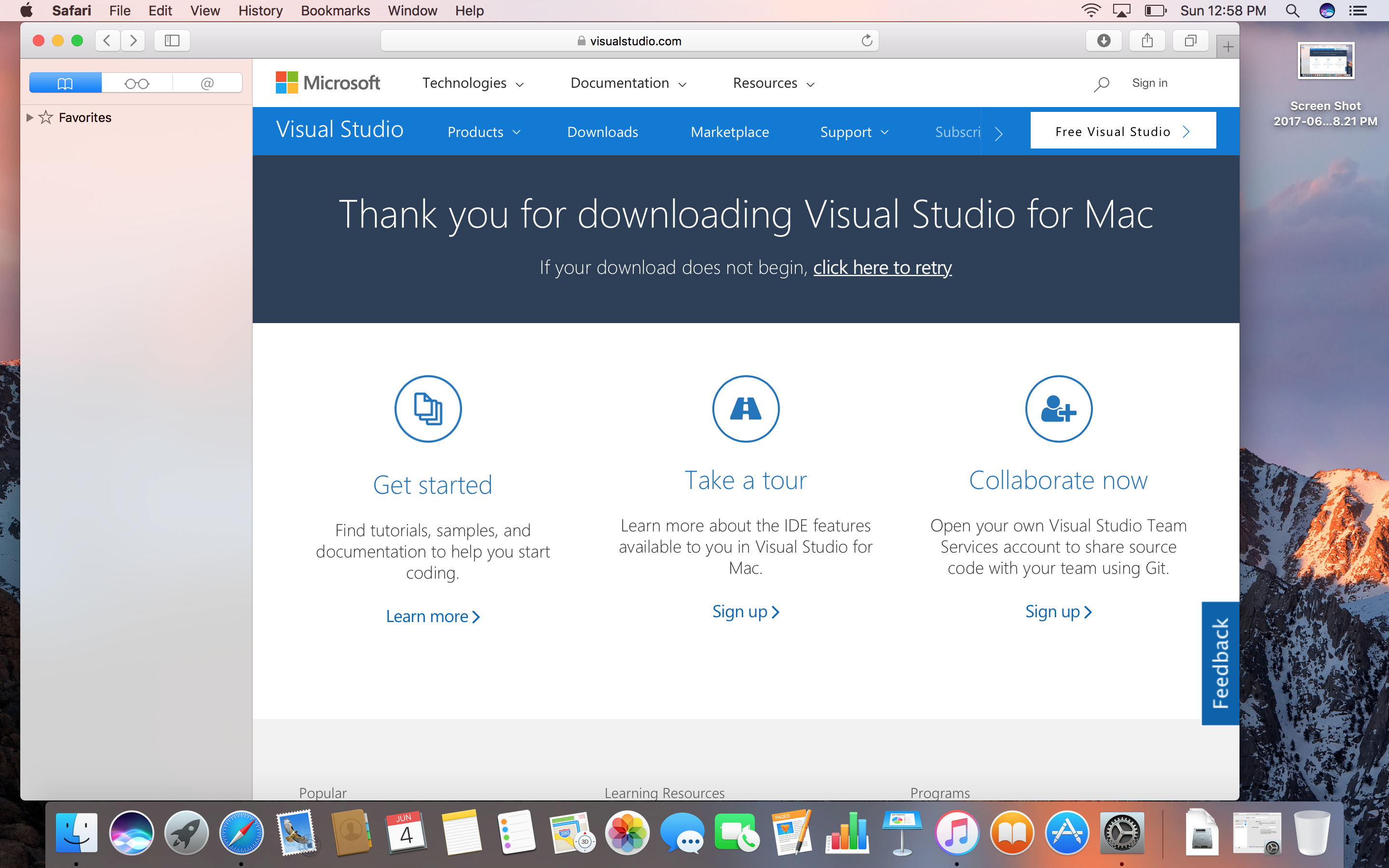 visual studio for mac requirements